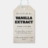 Vanille Extract Modern Label ASOv1trbk Cadeaulabel (Voorkant)