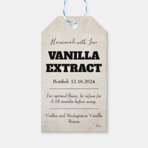 Vanille Extract Modern Label ASOv1trbk Cadeaulabel