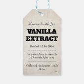 Vanille Extract Modern Label ASOv1trbk Cadeaulabel (Achterkant)