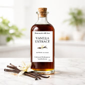 Vanille-extract modern label sticker VE102tr