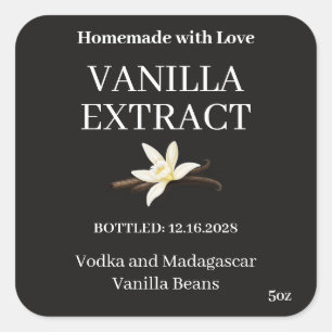 Vanille-extract modern label sticker ZVEG_101_01sq