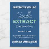 Vanille-extract moderne label sticker VLL1rt (Enkel label)