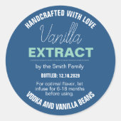 Vanille-extract moderne label sticker VLL1rt (Voorkant)