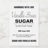 Vanille-extract moderne label sticker VS101rt (Enkel label)