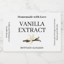 Vanille-extract moderne label sticker ZVEG_101_01r