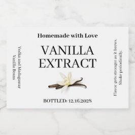 Vanille-extract moderne label sticker ZVEG_101_01r