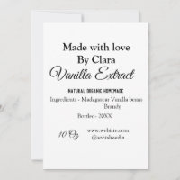 Vanille extract zelfgemaakte ingrediënten toevoege