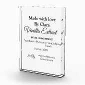 Vanille extract zelfgemaakte ingrediënten toevoege fotoblokken (Rechts)