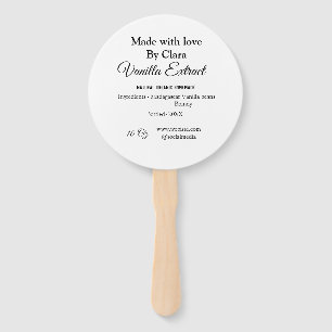 Vanille extract zelfgemaakte ingrediënten toevoege handwaaier