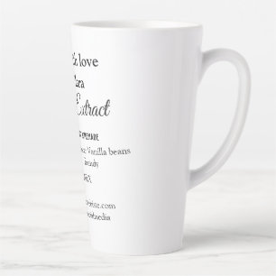 Vanille extract zelfgemaakte ingrediënten toevoege latte mok