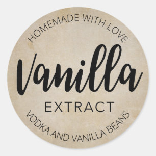 vanille extractielabel VE001_04rdblank Ronde Sticker