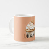 Vanille glazuur cupcake koffiemok (Voorkant links)