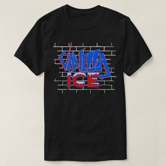 vanille ijs baksteen graffiti t-shirt (Design voorkant)