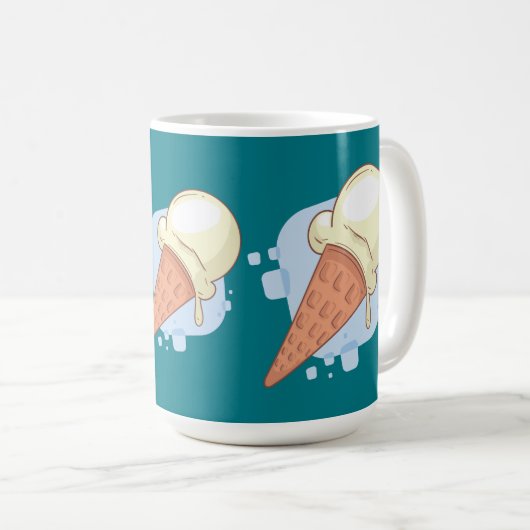 Vanille-ijs Koffiemok (Voorkant rechts)