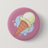 Vanille-ijs Ronde Button 5,7 Cm (Voorkant)
