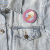 Vanille-ijs Ronde Button 5,7 Cm (In situ)
