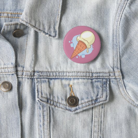 Vanille-ijs Ronde Button 5,7 Cm (In situ)