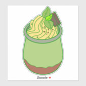 Vanille-ijs Sticker (Vel)