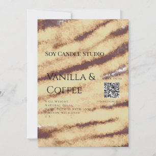 Vanille koffie soja kaars toevoegen QR businessInv Kaart