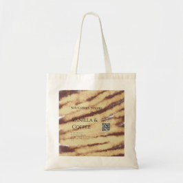 Vanille koffie soja kaars toevoegen QR businessInv Tote Bag