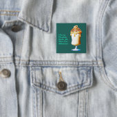 Vanille Milkshake Fosfaatbindermiddel Knop Vierkante Button 5,1 Cm (In situ)