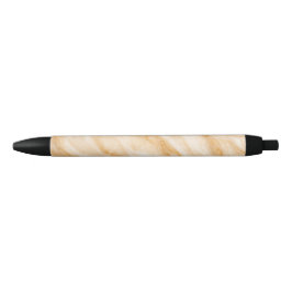 Vanille Milkshake Marmer Textuur Zwarte Inkt Pen