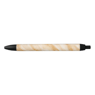 Vanille Milkshake Marmer Textuur Zwarte Inkt Pen