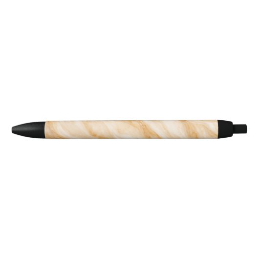 Vanille Milkshake Marmer Textuur Zwarte Inkt Pen (Voorkant)