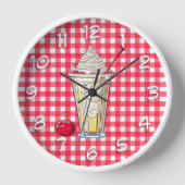 Vanille Milkshake met Kersen Rood Geruit (Voorkant)