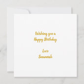 Vanille Muffin Verjaardag Kaart (Achterkant)