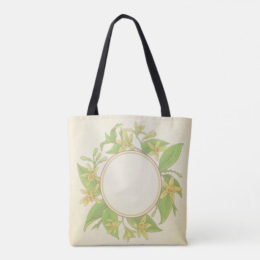Vanille Orchidee  Tote Bag (Achterkant)