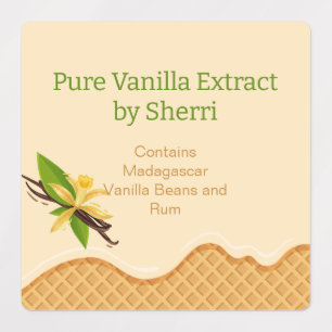  vanille orchidee, vanille extract labels