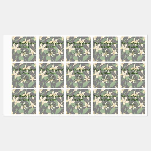  vanille orchidee, vanille extract labels (Vel)