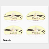  vanille ovale Sticker (Vel)