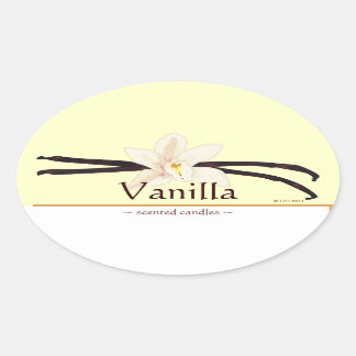 vanille ovale Sticker