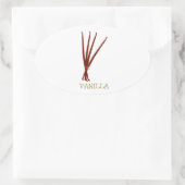 vanille ovale sticker (Tas)