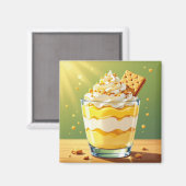 Vanille-pudding en slagroomparfait magneet (Voorkant / Achterkant)