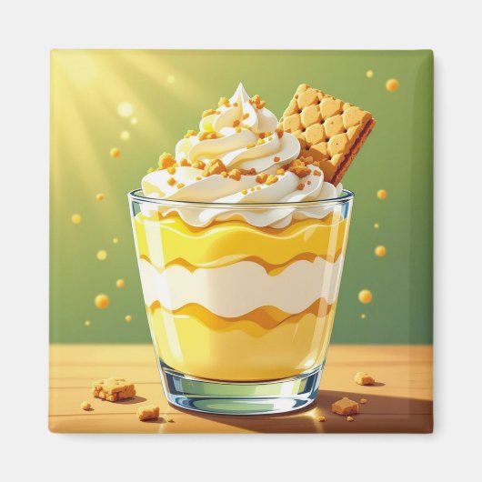 Vanille-pudding en slagroomparfait magneet (Voorkant)