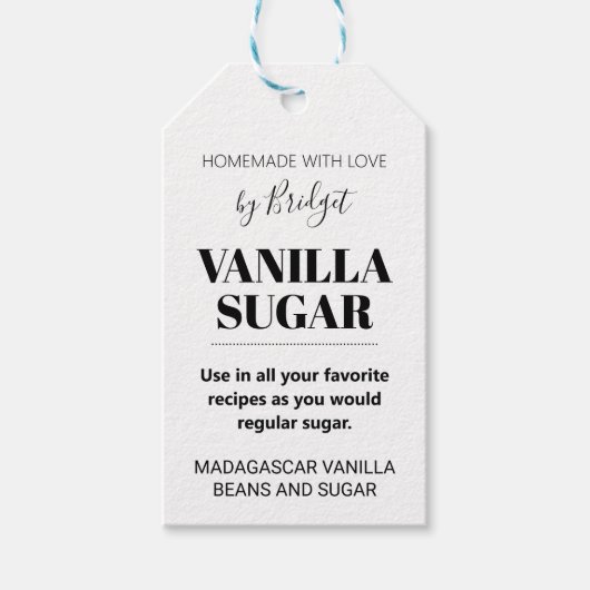 Vanille Suiker Cadeaubijsluiter 001 Cadeaulabel (Voorkant)