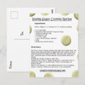 Vanille Suikerkoekjes Recept Kaarten (Voorkant / Achterkant)