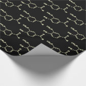 Vanille-vanilline moleculaire chemische formule cadeaupapier (Hoek)