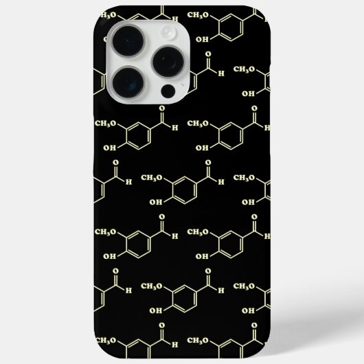 Vanille-vanilline moleculaire chemische formule Case-Mate iPhone case (Achterkant)