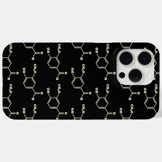 Vanille-vanilline moleculaire chemische formule Case-Mate iPhone case (Achterkant (horizontaal))