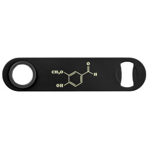Vanille-vanilline moleculaire chemische formule speed flessenopener