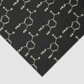 Vanille-vanilline moleculaire chemische formule tissuepapier (Detail)