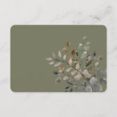 Vanille Witte Boho Rozen Salie Groene Receptie Informatiekaartje (Achterkant)