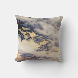 Vanille Wolken Houtskool Kussen