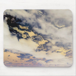 Vanille Wolken Houtskool Muismat