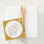 Vanillebonen botanische kunst kaars ingrediënt bar bedankjes labels (In situ)