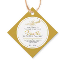 Vanillebonen botanische kunst kaars ingrediënt bar